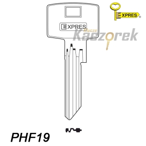 Expres 118 - klucz surowy mosiężny - PHF19